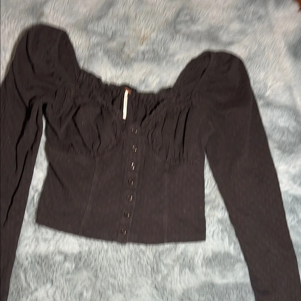 Free People Women’s Black‎ Corset Look Top